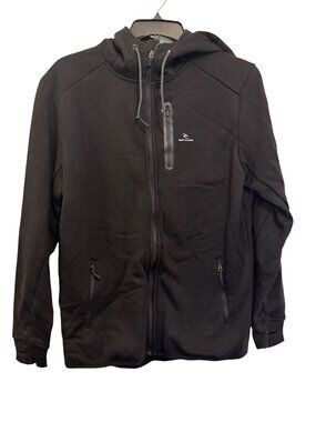 Rip Curl Anti Series Black Hooded Jacket M Anti Cold Wind Rain